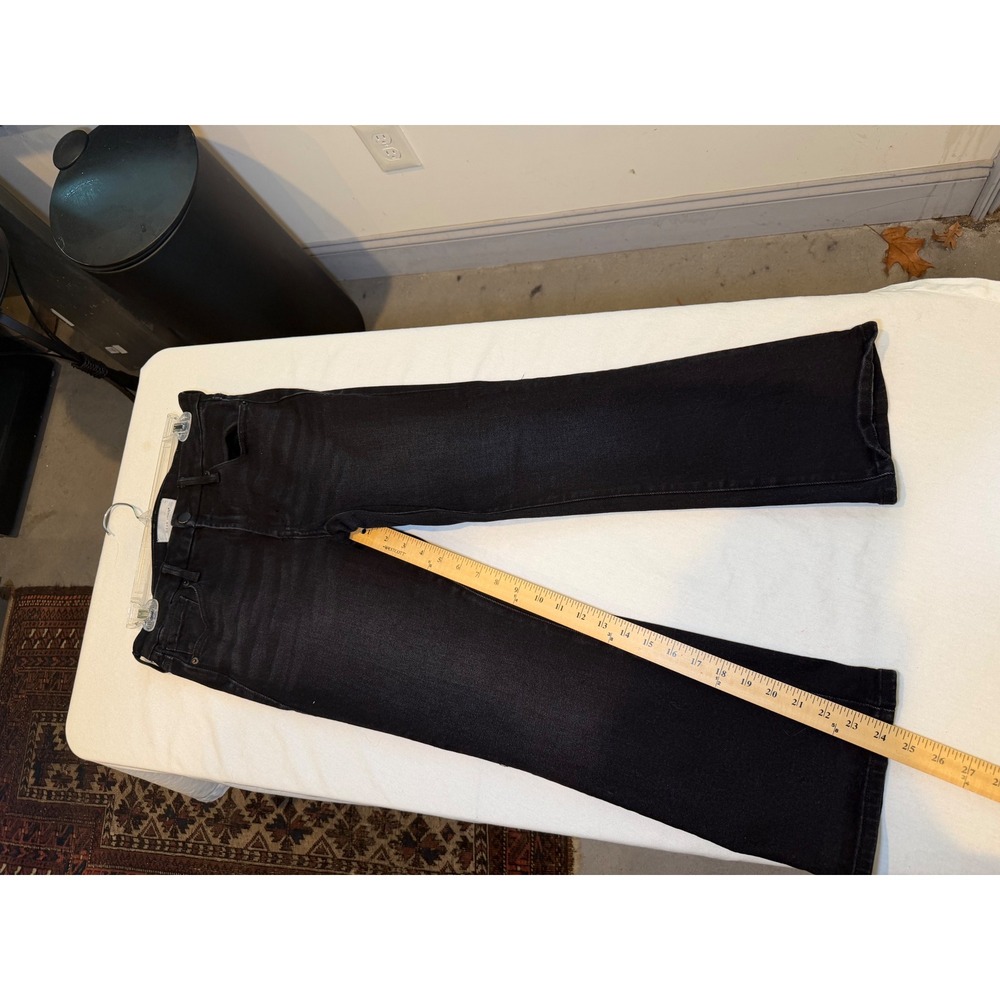 Dear John Jeanne Flare Black High Rise Cropped Jeans 28 Womens - Picture 7 of 8